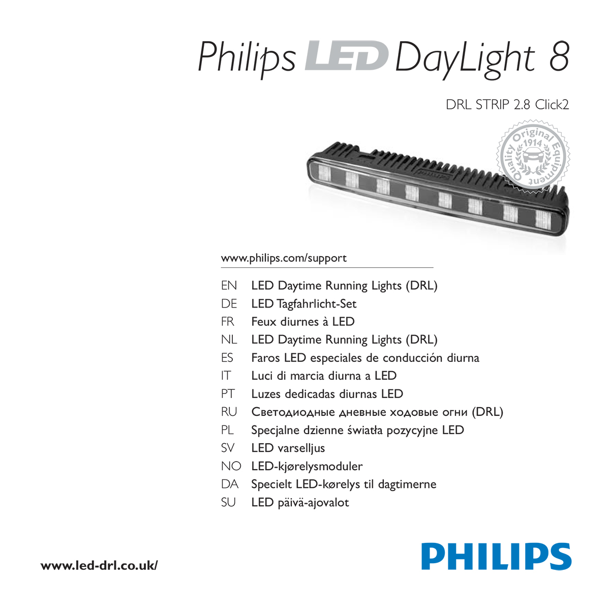 Philips LED DayLight 8 user guide - full pdf version